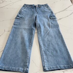 PAIGE Denim Wide Leg Cargo Jeans